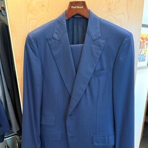 Blue Paul Stuart suit - size 40L